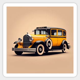 Art Deco Style Taxis Sticker